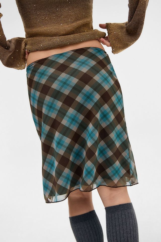 Falda Midi de Malla Incómoda UO Jorja #3