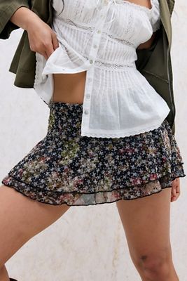 Falda Flocada UO Belle
