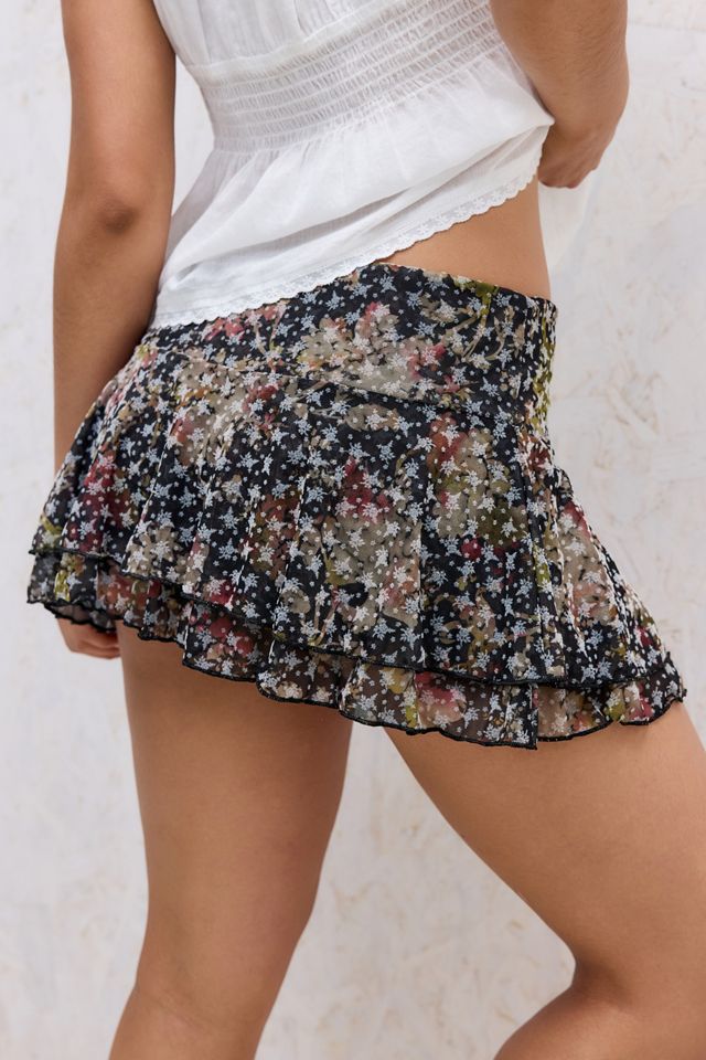 UO Belle Beflockter Rock #3