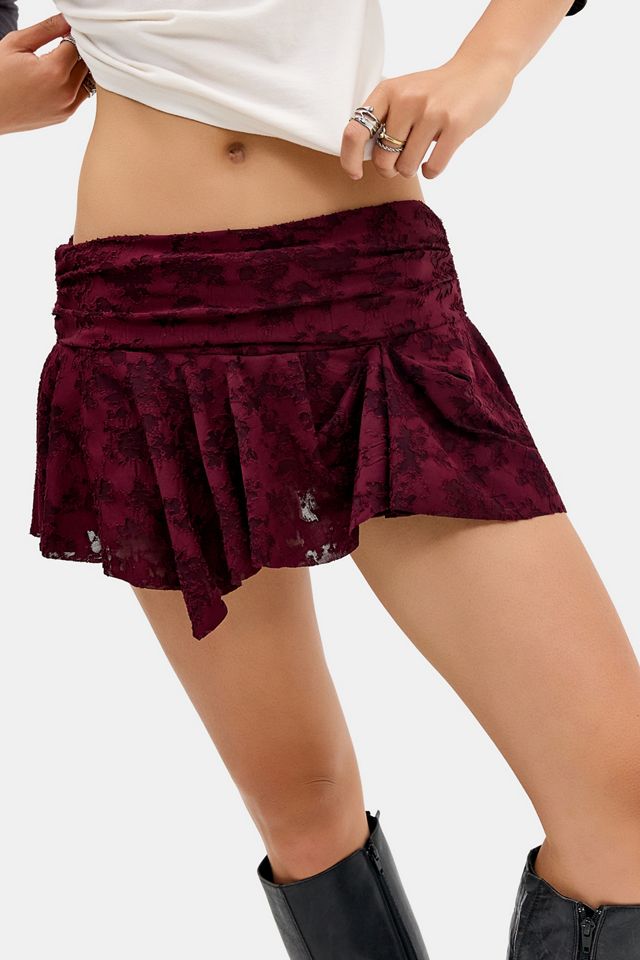 UO Gigi Burnout Lace Mini Skirt #1