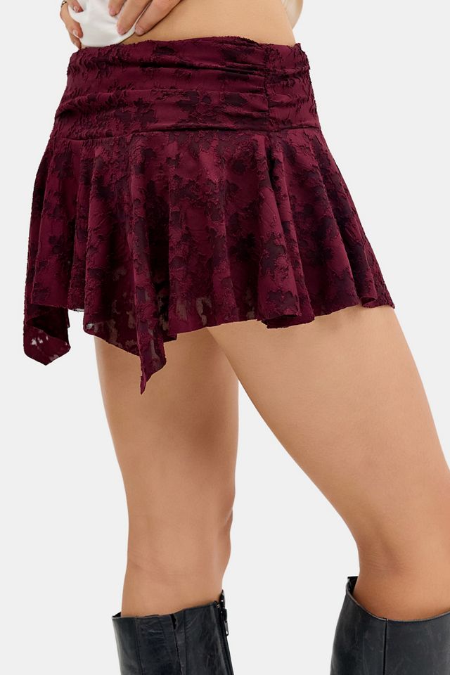 UO Gigi Burnout Lace Mini Skirt #3