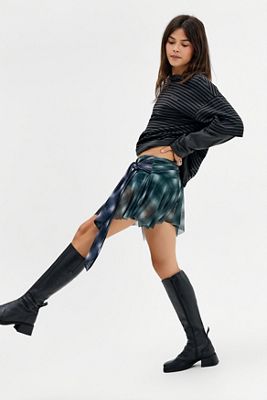 UO Minirock aus Mesh mit Taillenbindung