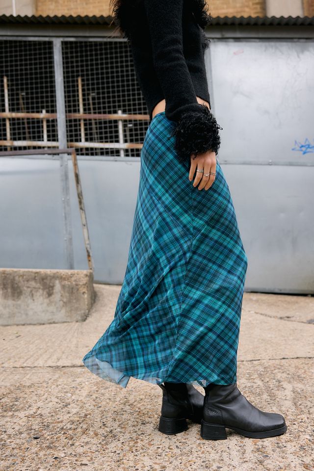 UO Contour Column Mesh Maxi Skirt #2