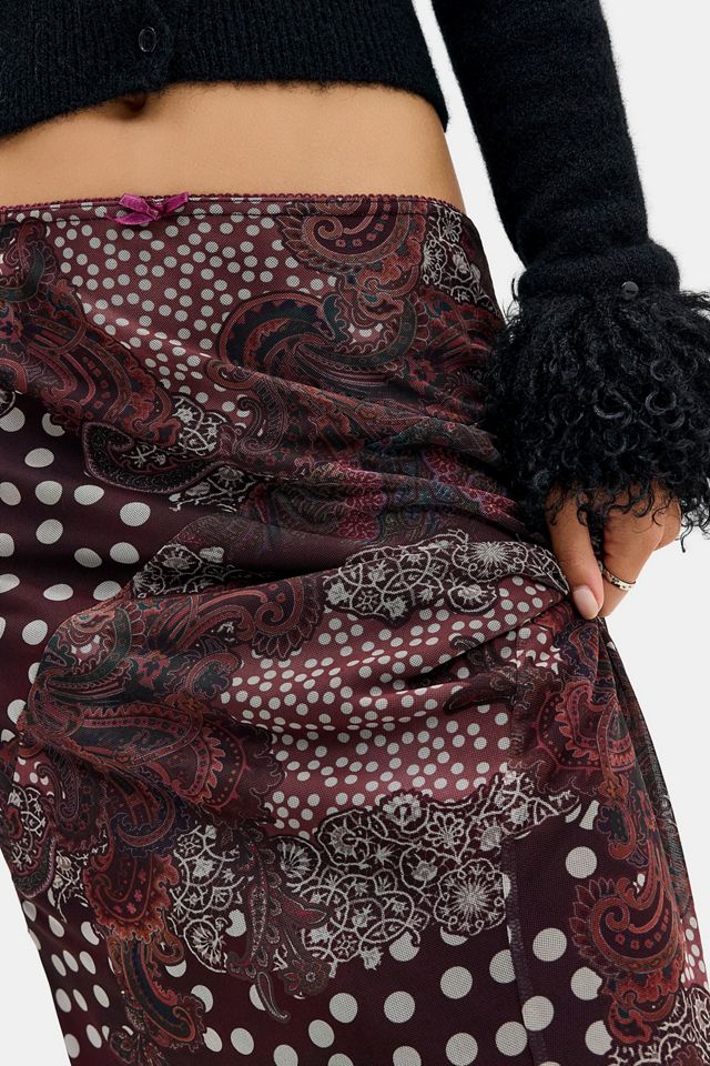 UO Contour Column Mesh Maxi Skirt #3