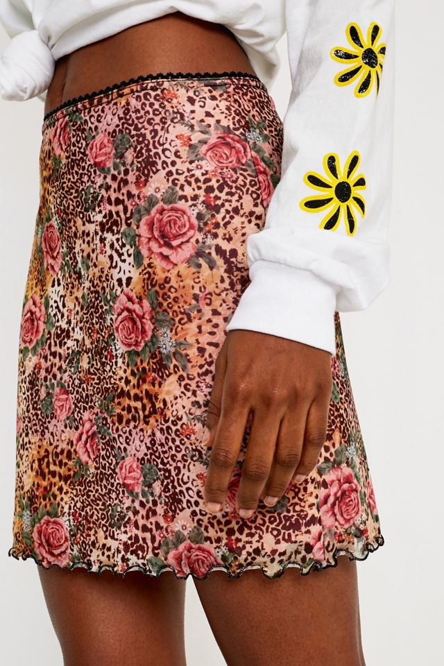 UO - Minijupe transparente léopard style années 90 #1