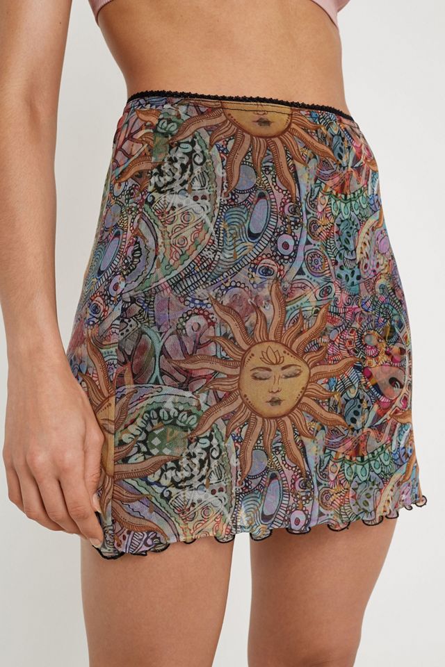 UO - Mini-jupe années 90 imprimé soleil #1
