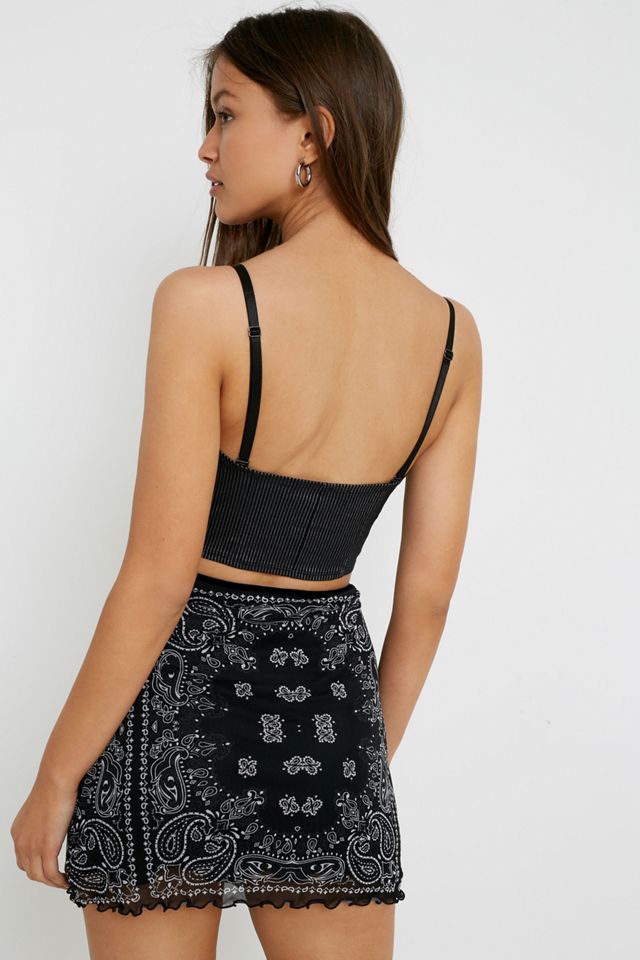 UO - Mini-jupe en voile imprimé bandana années 90 #3