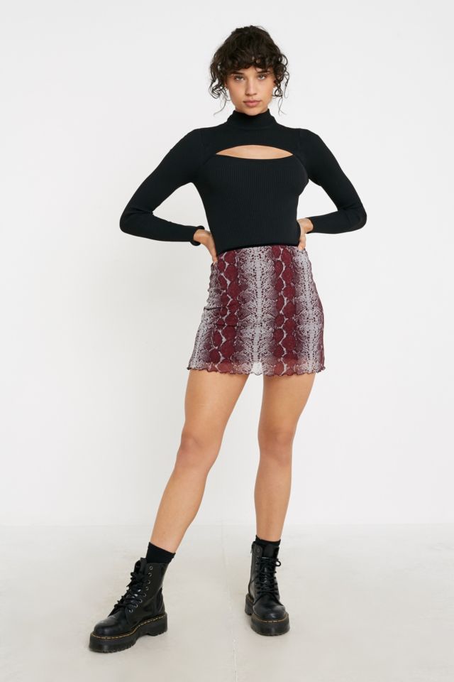 Urban shop snakeskin skirt