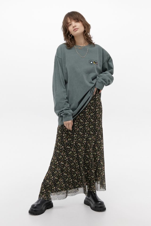 Urban outfitters clearance floral midi skirt