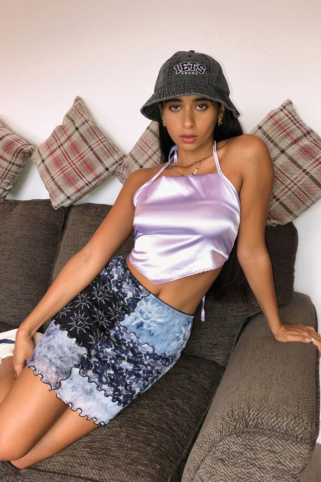 UO '90s Celestial Mesh Mini Skirt Urban Outfitters UK