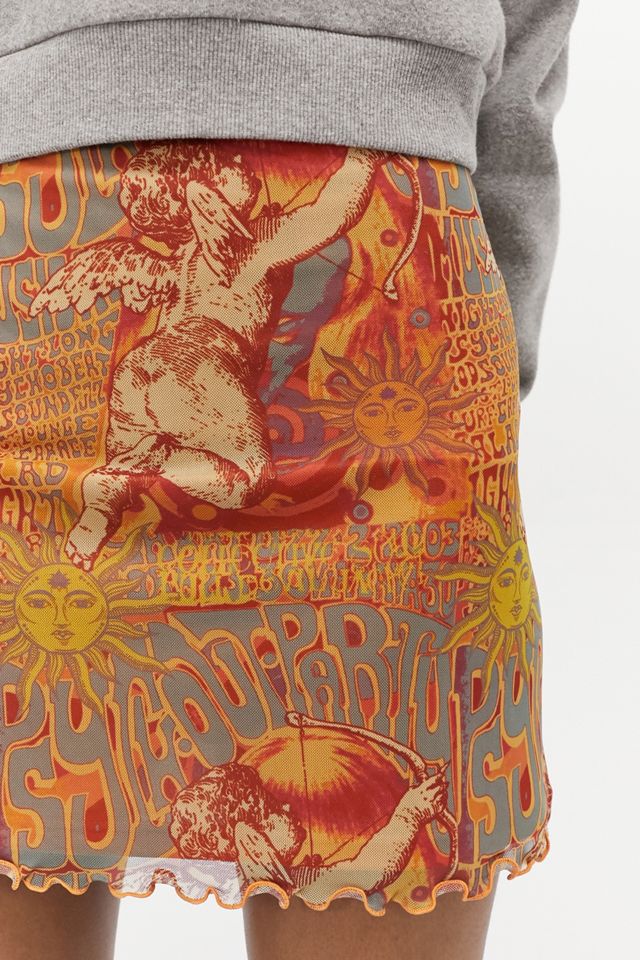 UO Festival Print '90s Mesh Mini Skirt #2