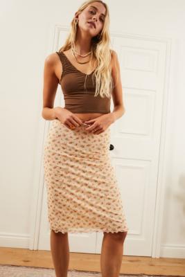 Urban outfitters clearance white midi skirt