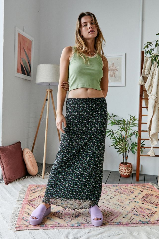 Ditsy floral maxi outlet skirt