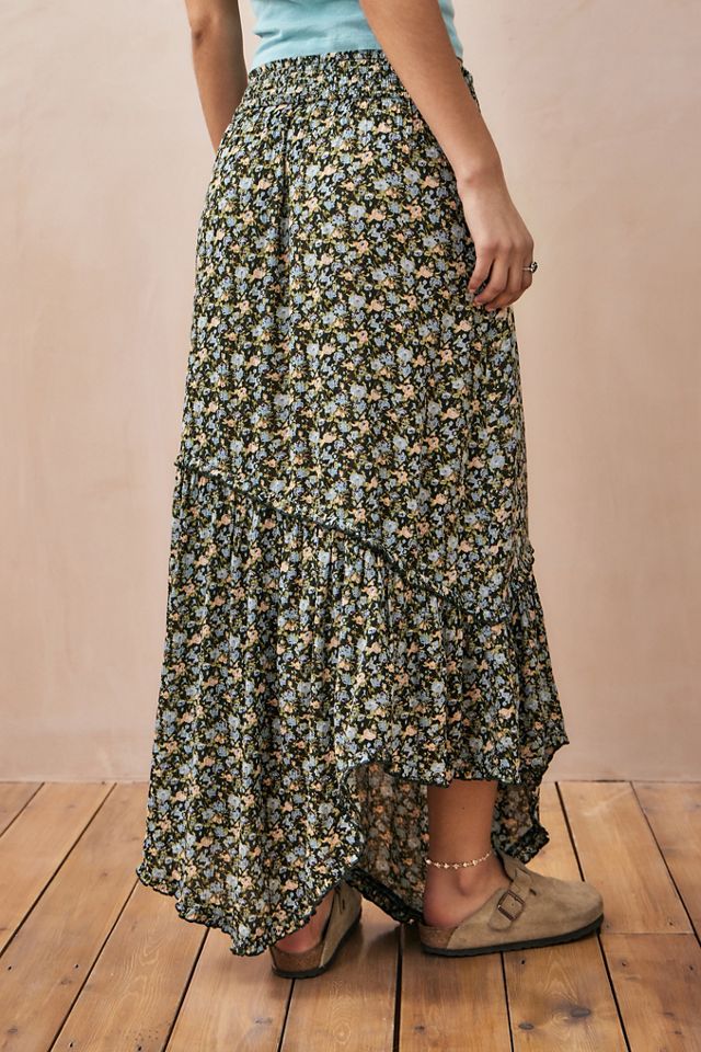 UO Floral Asymmetrical Praire Maxi Skirt #2
