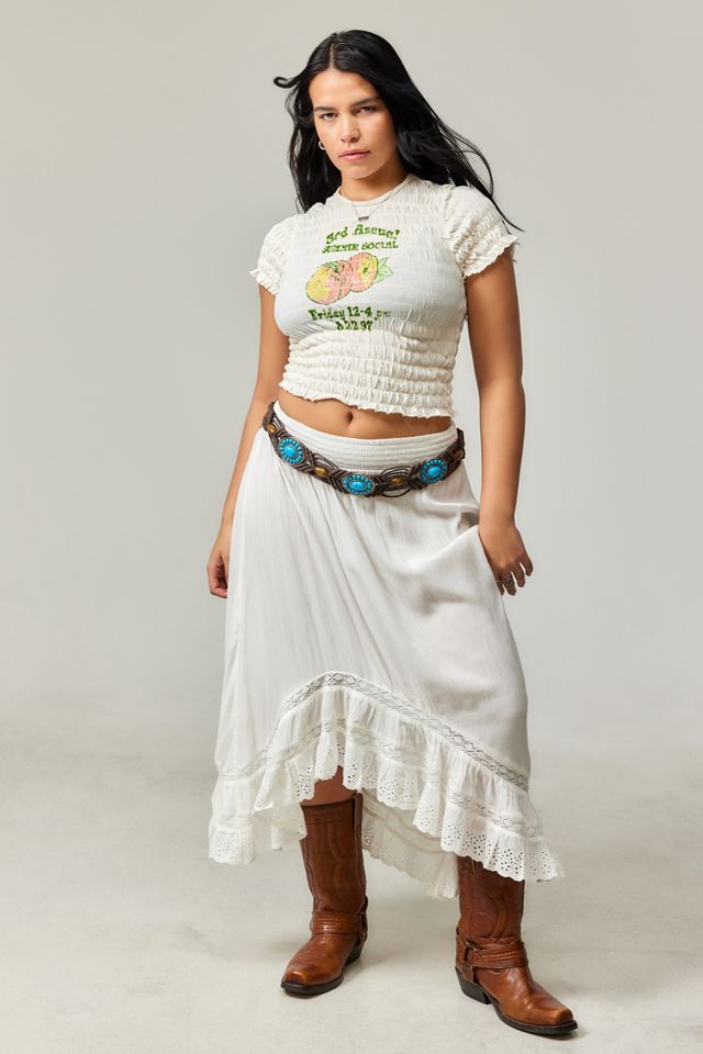 UO Bronwen Hitched Midi Skirt #4