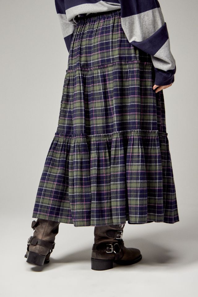 Plaid maxi skirt urban outfitters best sale