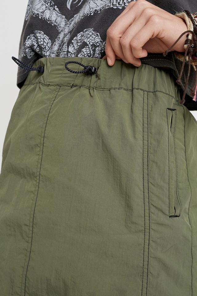 UO Kylie Khaki Tech Mini Skirt #2