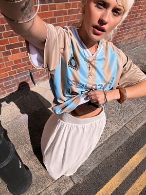 UO Mindi Bubble Maxi Skirt