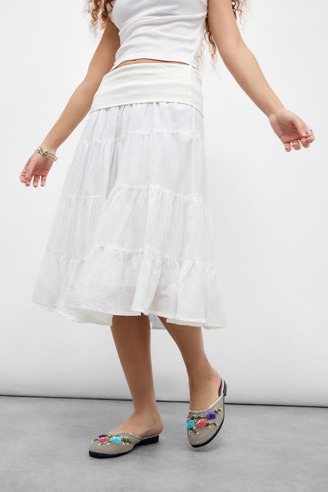 UO Fallon Fold Prairie Midi Skirt #2