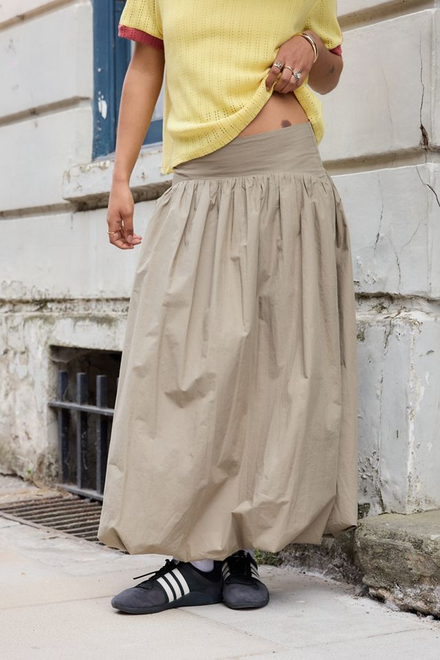 UO Mindi Bubble Maxi Skirt #1