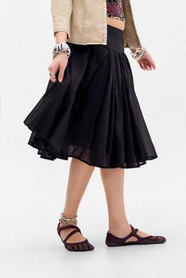 UO Olga Voile Midi Skirt