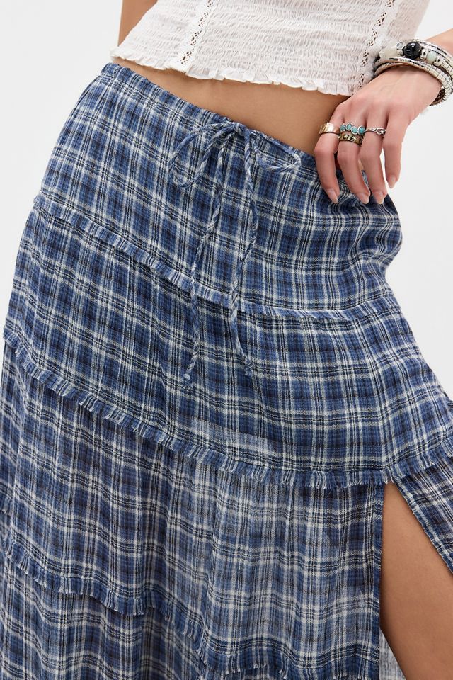 UO Sadie Karierter Prairie-Maxirock #2
