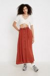 UO - Jupe longue droite en maille avec pierres - Urban Outfitters