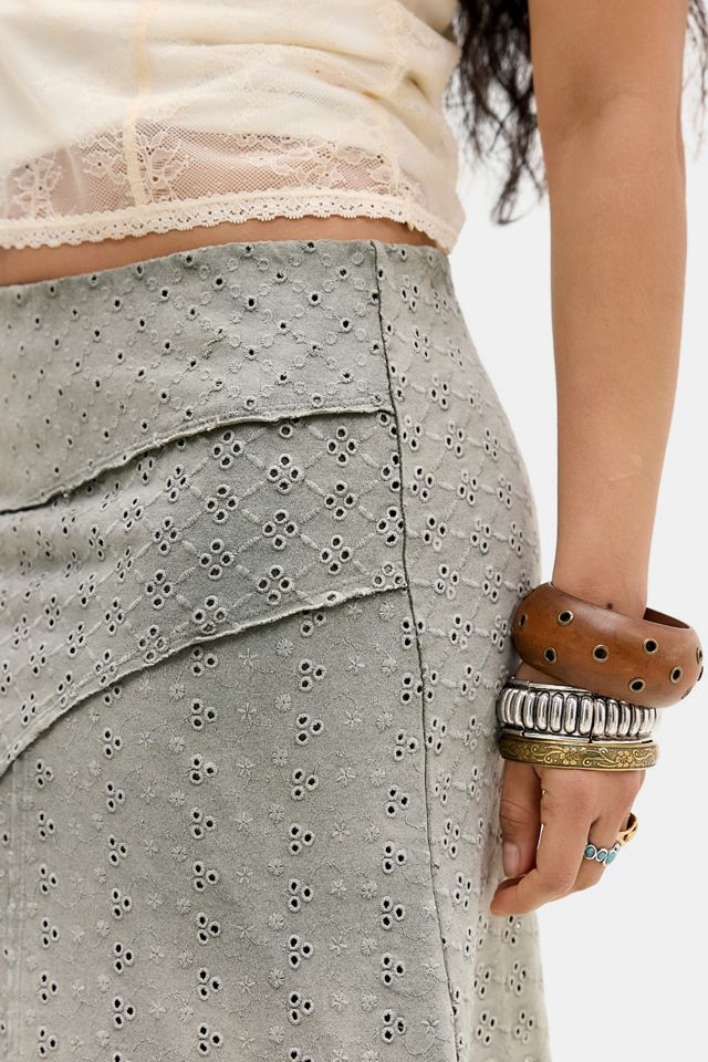 Gonna Midi UO Andi con Ricamo Broderie #2
