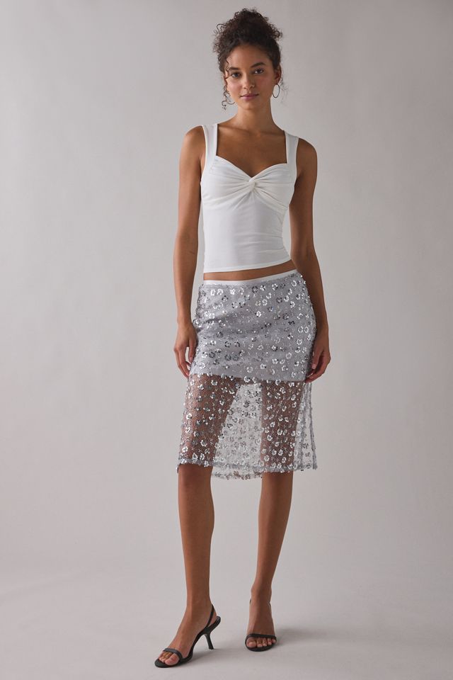 UO Kristall Pailletten Midirock #2