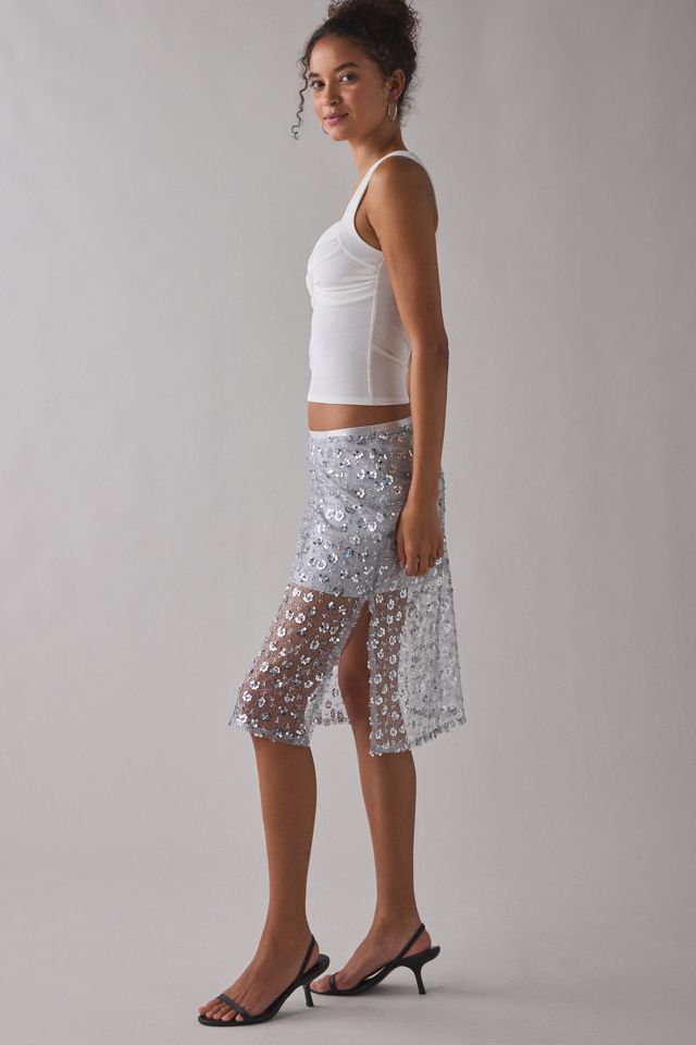 UO Kristall Pailletten Midirock #3