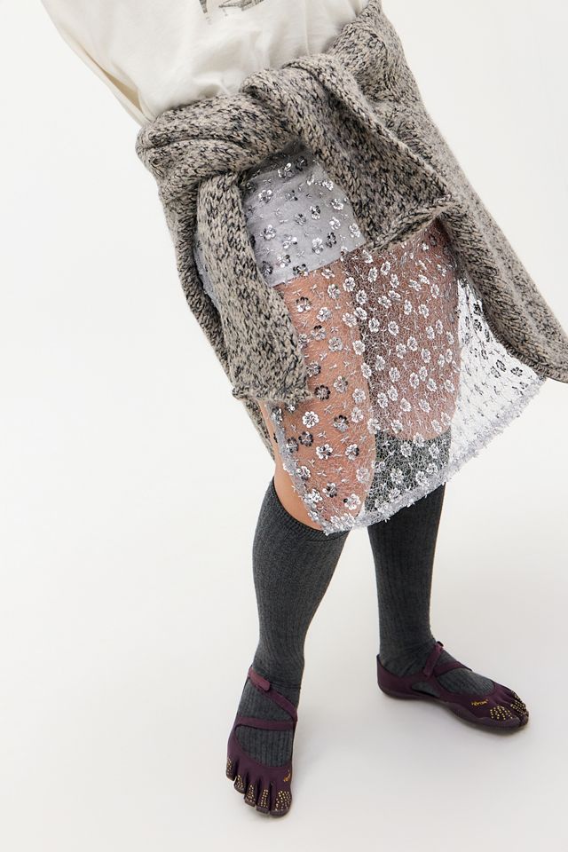 Gonna midi con paillettes di cristallo UO #6