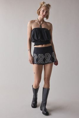 Silence + Noise Sky Festival Studded Micro Skort