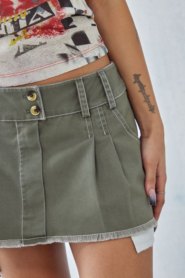 BDG Smokey Olive Sydney Low-Rise Mini Skirt #2