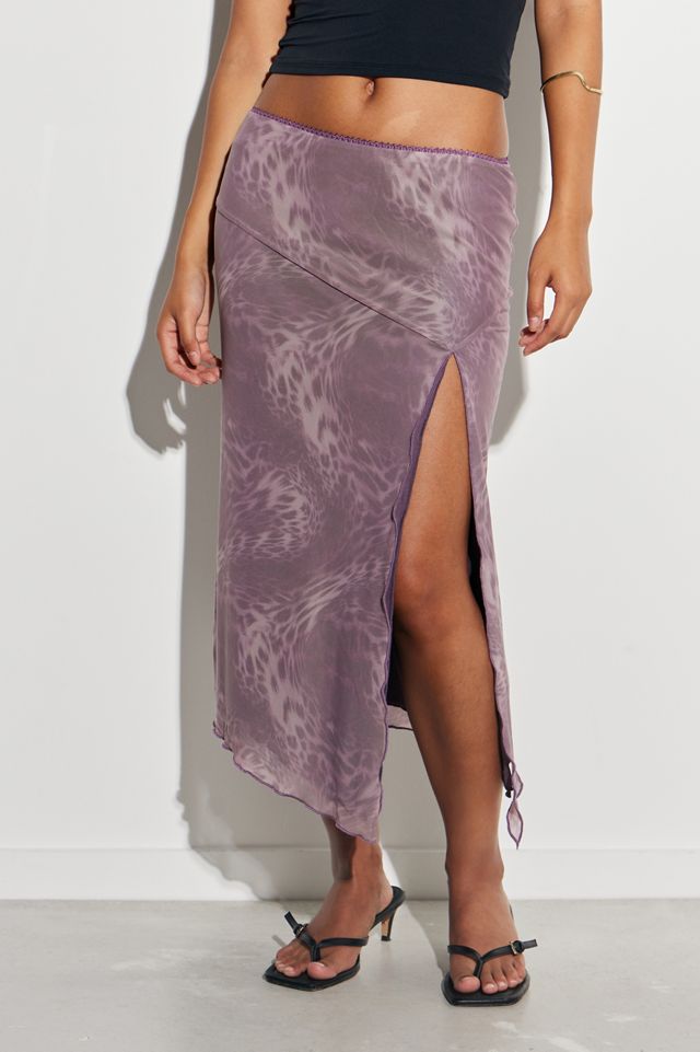 Silence + Noise Isla Mesh Midi Skirt 