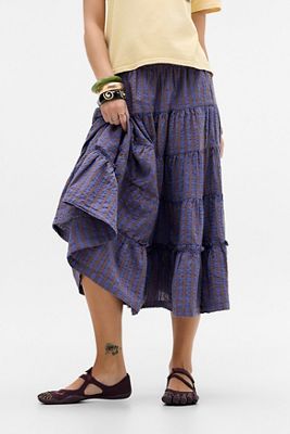 Falda Midi Betty Check Kimchi Blue