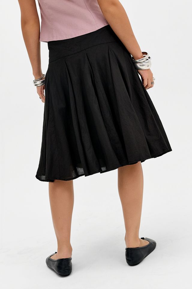 UO Olga Overdye Hitched Midi Skirt #2