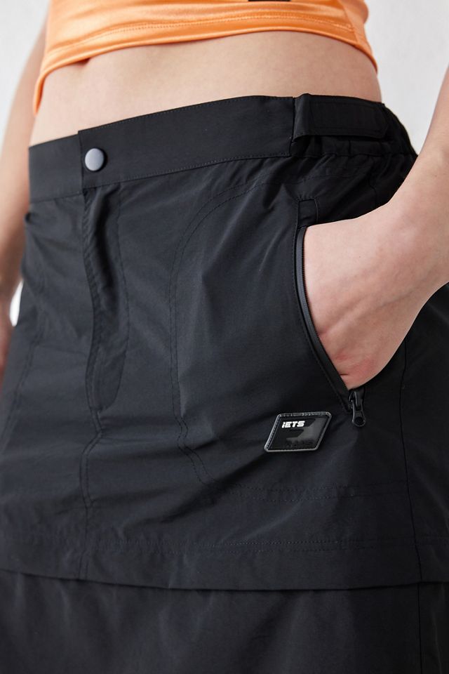 iets frans... Black Zip-Off Cargo Maxi Skirt #2