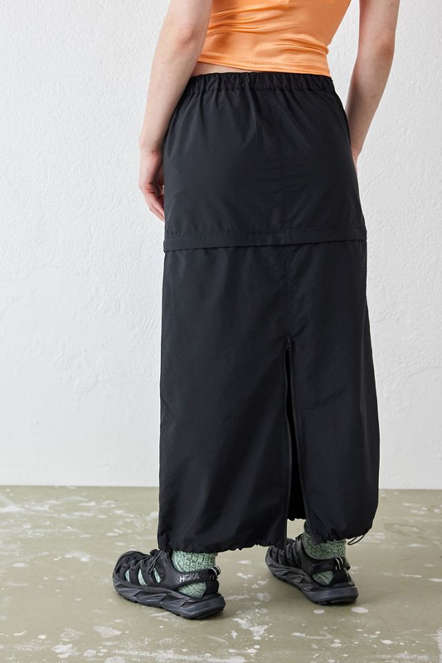 iets frans... Black Zip-Off Cargo Maxi Skirt #3