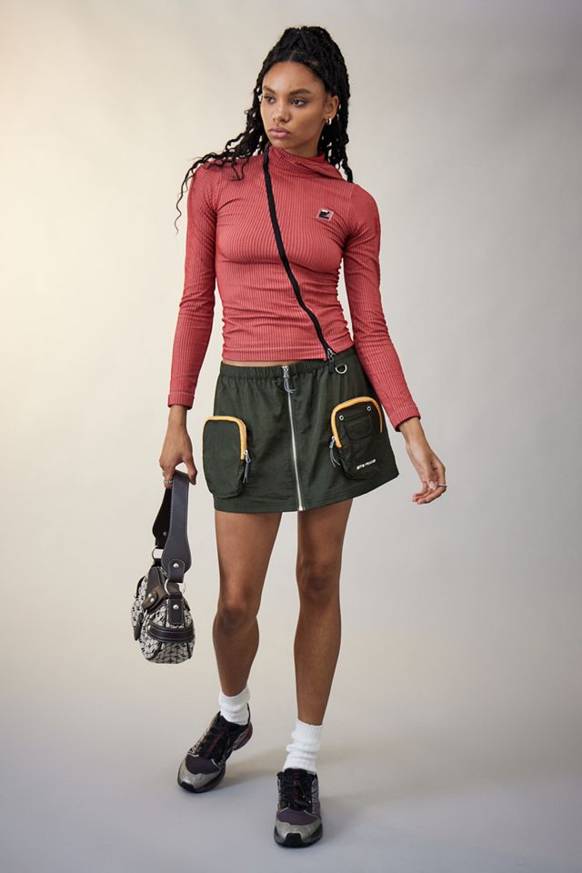 iets frans... Detachable Pocket Nylon Mini Skirt  #2