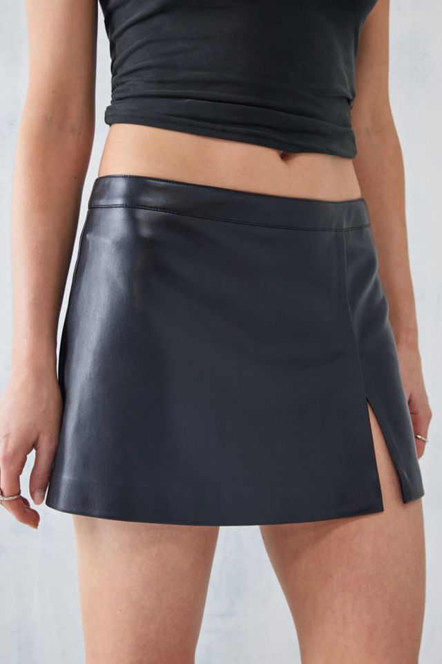 Black leather skirt urban outfitters online
