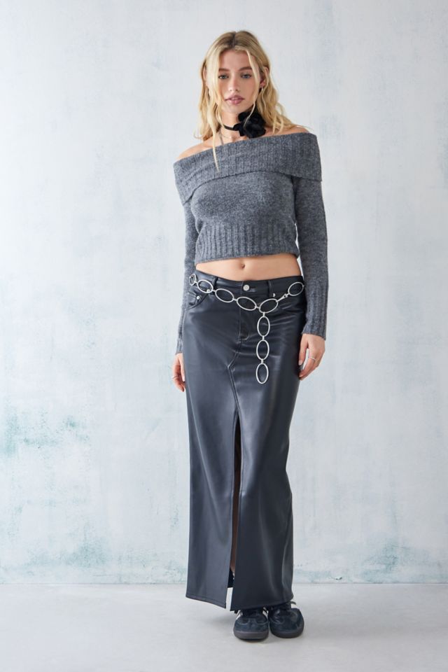 Urban outfitters leather skirt sales
