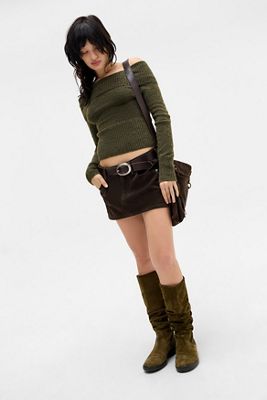 BDG Ultimate Faux Suede Mini Skirt