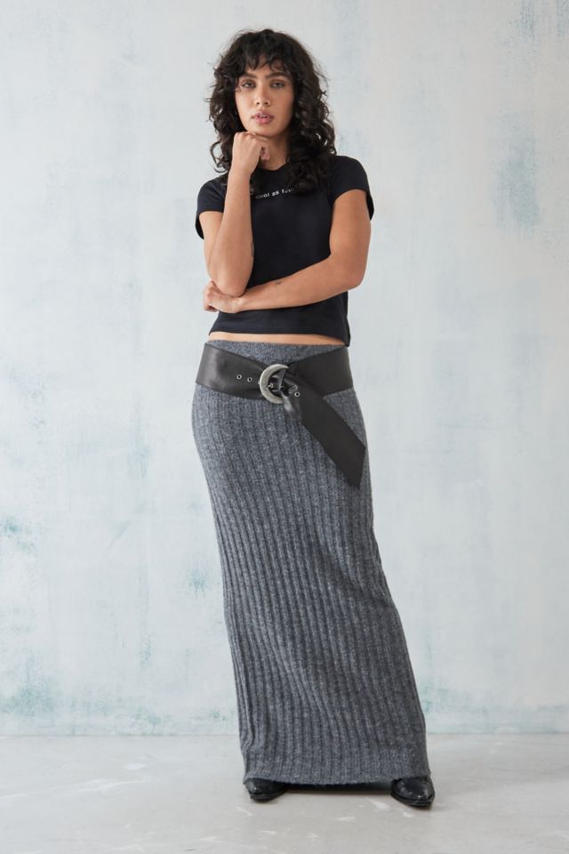 Long maxi hotsell skirts knit