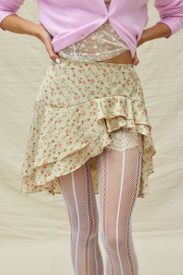 Kimchi Blue Carrie Asymmetrischer Blumen-Midirock #1