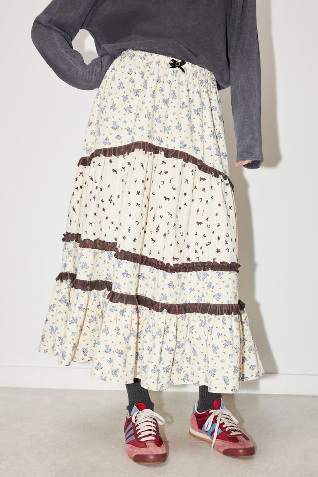Urban Outfitters x TuftLuck Tiered Maxi Skirt #2