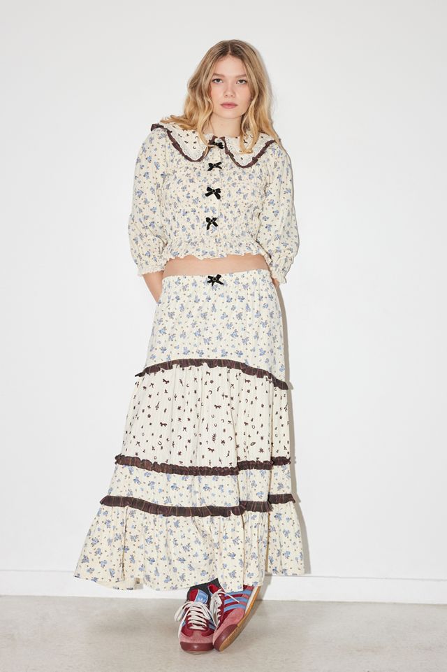 Urban Outfitters x TuftLuck Tiered Maxi Skirt #3
