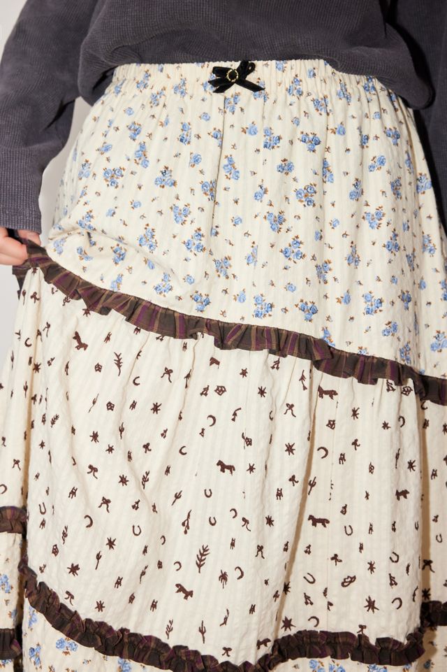 Urban Outfitters x TuftLuck Tiered Maxi Skirt #5
