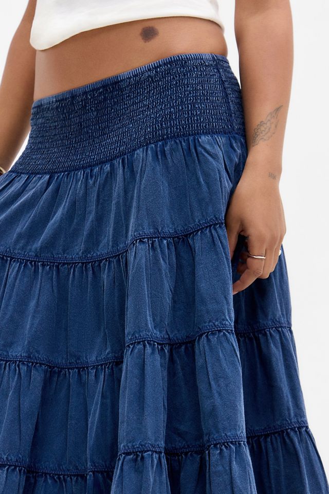 Falda Midi Fruncida Bea de BDG #4