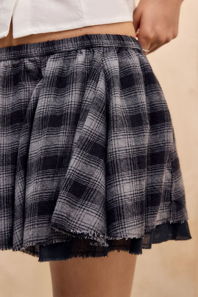 Kimchi Blue Olga Check Mini Skirt #1