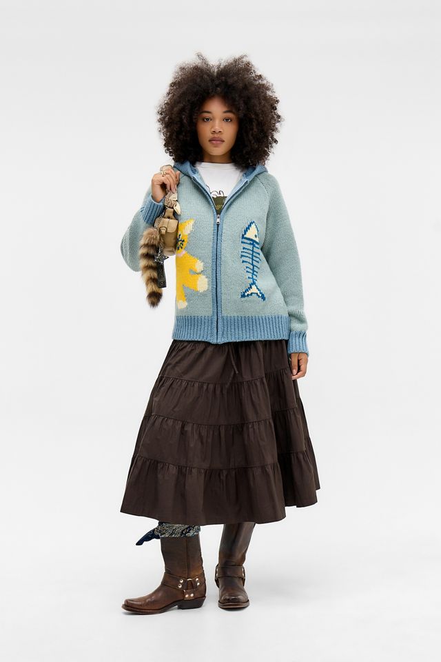 Falda Poplin de Cintura Atada UO Bea #1
